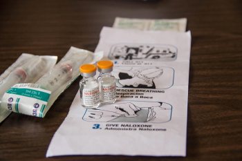 Vials of Naloxone and instructions on how to administer it. © Jolene Yazzie for Al Jazeera America